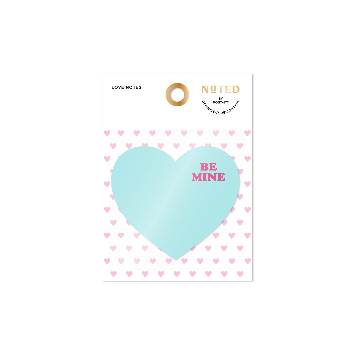 7100351436 - Post-it Love Notes NTDV25-HRT-2, 3 in x 2.75 in (76 mm x 69.8 mm), 100 sheet