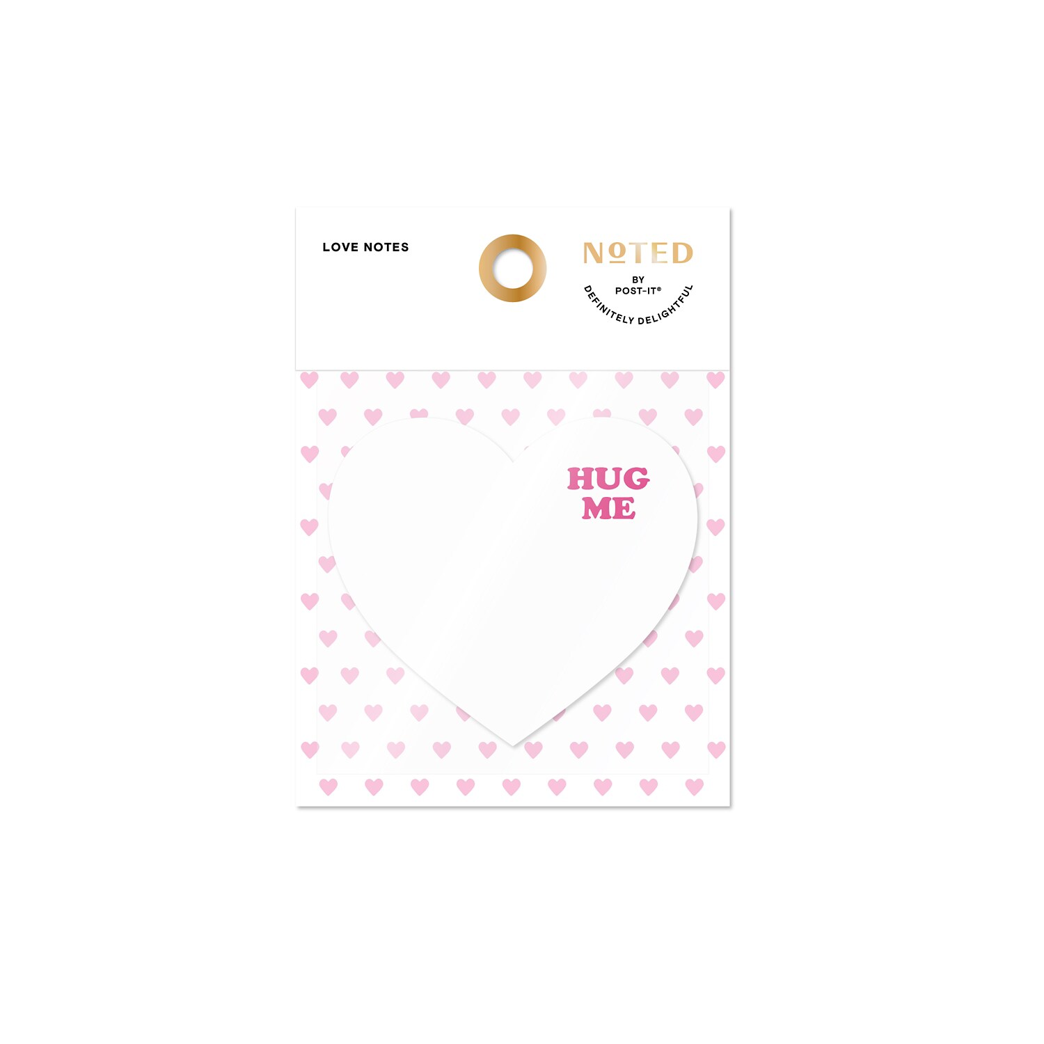 7100351420 - Post-it Love Notes NTDV25-HRT-4, 3 in x 2.75 in (76 mm x 69.8 mm) 100 sheet