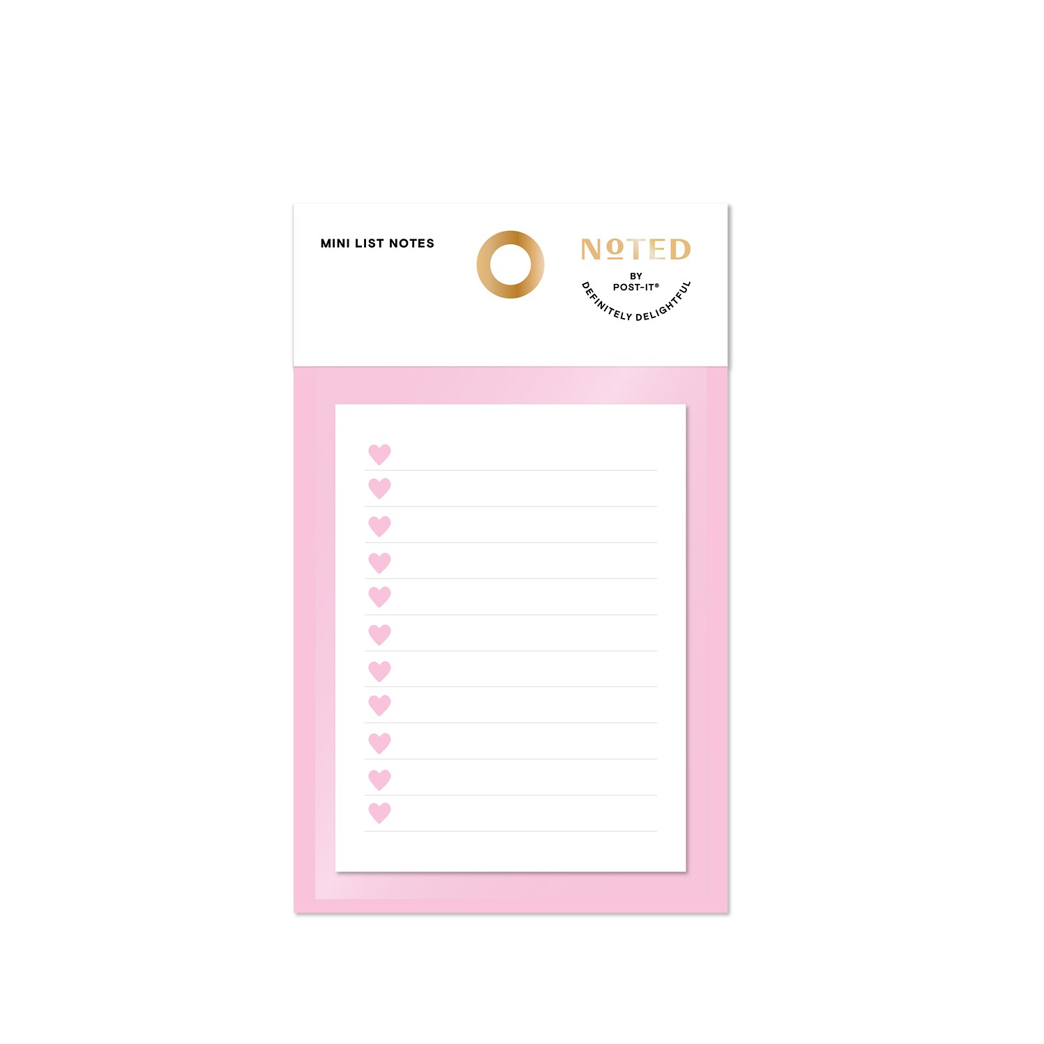7100359693 - Post-it Mini List Notes NTDV25-34-1, 2.9in x 3.8 in (73.6 mm x 96.5 mm) 100 sheet