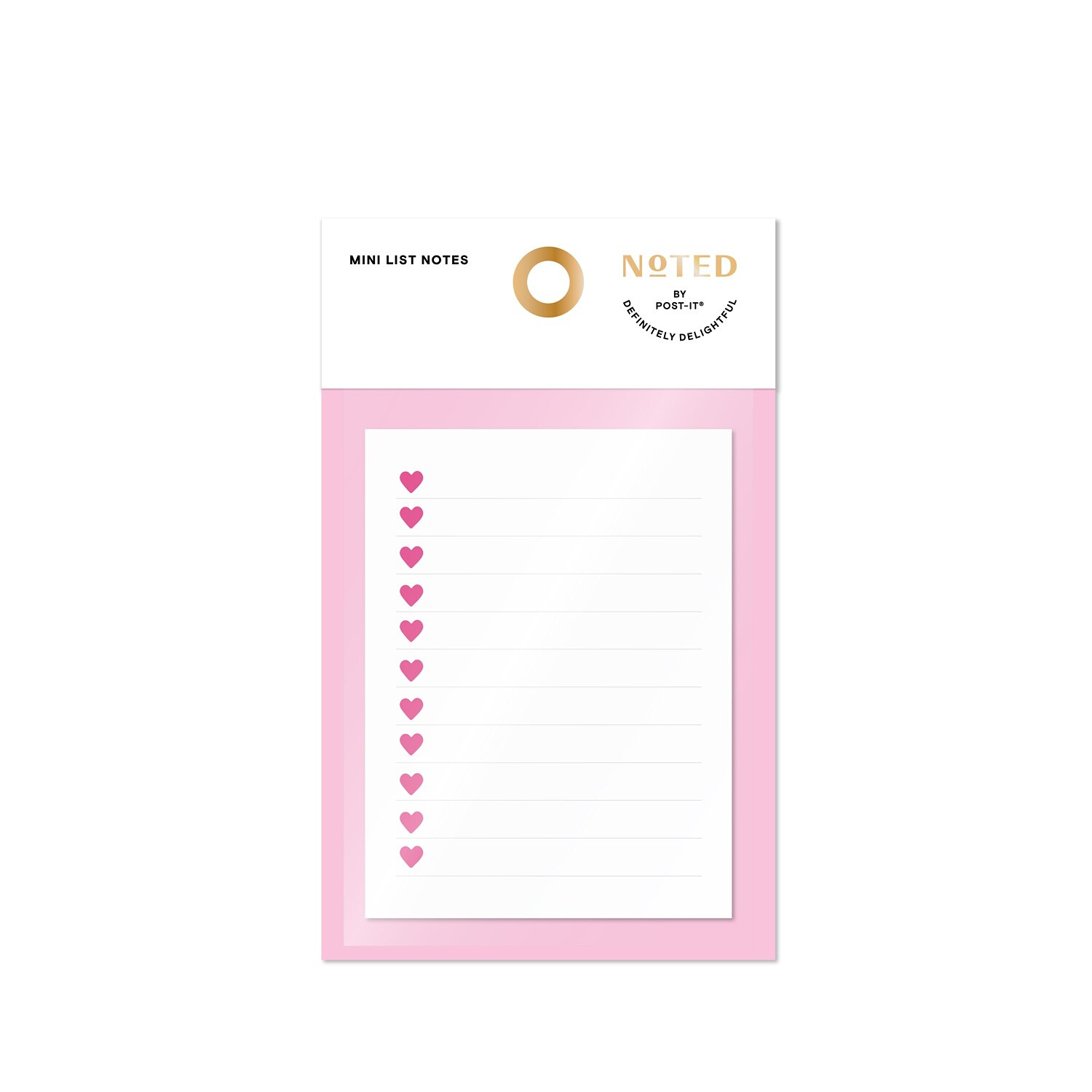 7100359713 - Post-it Mini List Notes NTDV25-34-2, 2.9 in x 3.8 in (73.6 mm x 96.5 mm) 100 sheet