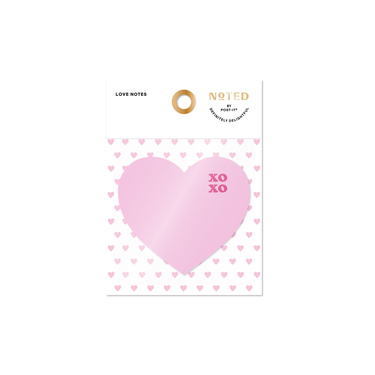7100351350 - Post-it Love Notes NTDV25-HRT-1, 3 in x 2.75 in (76 mm x 69.8 mm), 100 sheet