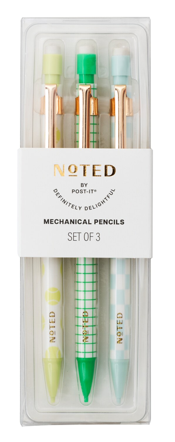 7100363543 - Post-it Mechanical Pencils NTDSP25-MP-1, 3 Mechanical Pencils, Refillable with 0.7 mm HB lead