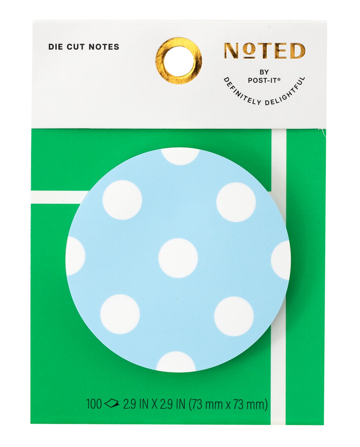 7100363533 - Post-it Die Cut Notes NTDSP25-BALL-2, 2.9 in x 2.9 in (73.6 mm x 73.6 mm), 100 Sheet