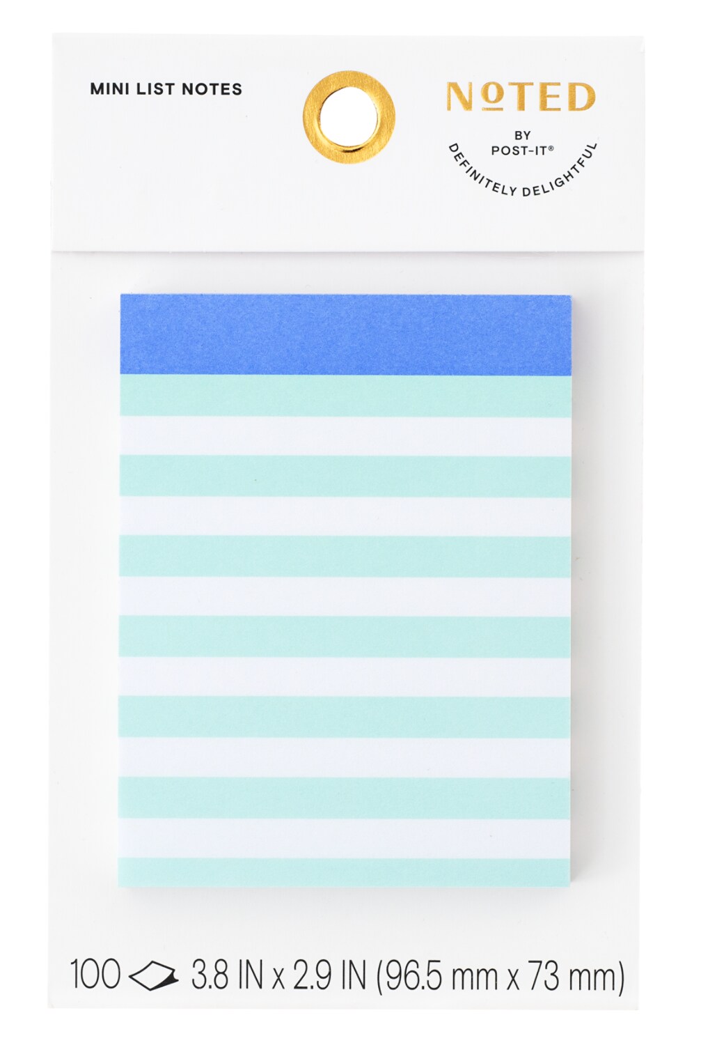 7100341170 - Post-it Mini List Notes NTD10-34-1, 2.9 in x 3.8 in, 100 sheet