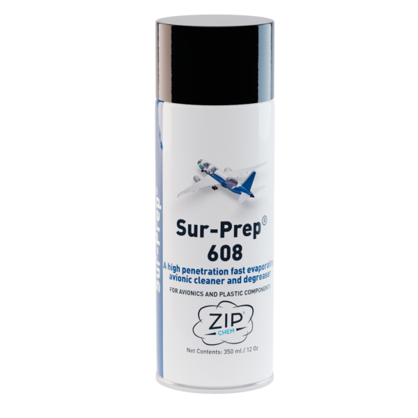  - SUR-PREP 608 Avionic Cleaner / Degreaser - 12 OZ Aerosol