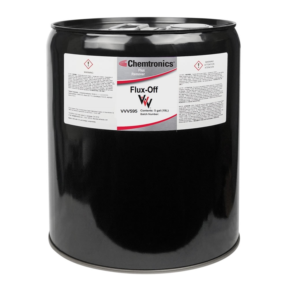 VVV595 - CHEMTRONICS FLUX OFF TRI V NONFLAMMABLE FLUX REMOVER 5GL
