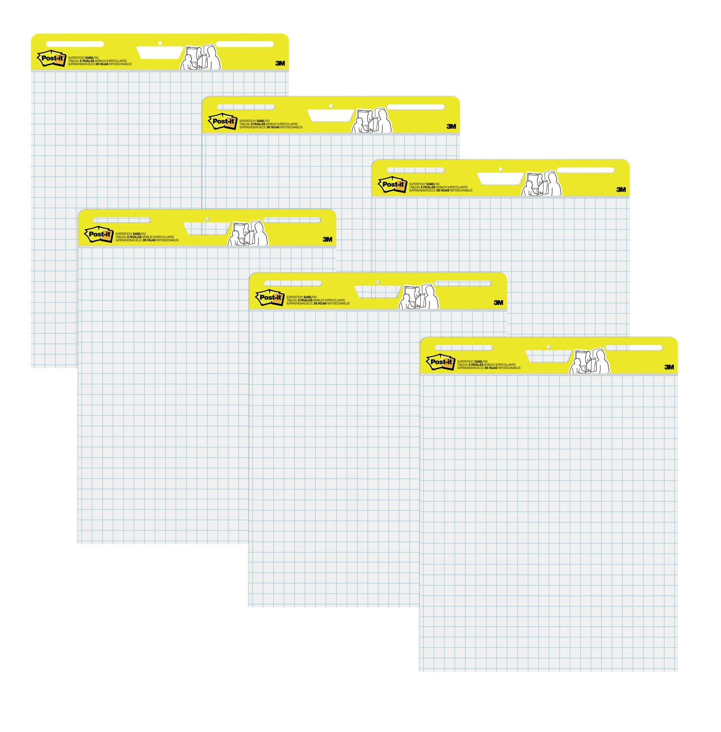 7010337704 - Post-it Super Sticky Easel Pad, 560 VAD 6PK, 25 in x 30 in (63.5 cm x
76.2 cm), 6/pack