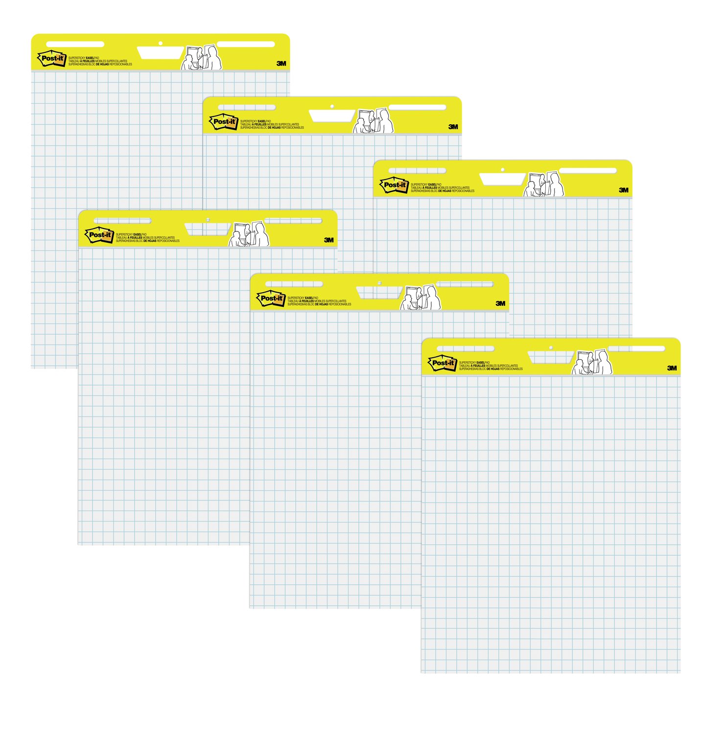 7010337704 - Post-it Super Sticky Easel Pad 560, 6/Pack, 25 in x 30 in (63.5 cm x 76.2 cm), 6/pack, 100% PEFC, SGSCH-PEFC-COC-110078