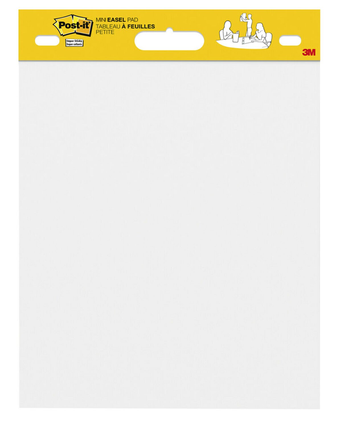 7100188003 - Post-it Meeting Chart 577-SS, White, 45,7x38,1cm, 20 Shts/EA, 6 EA/CV, 100% PEFC, SGSCH-PEFC-COC-110078