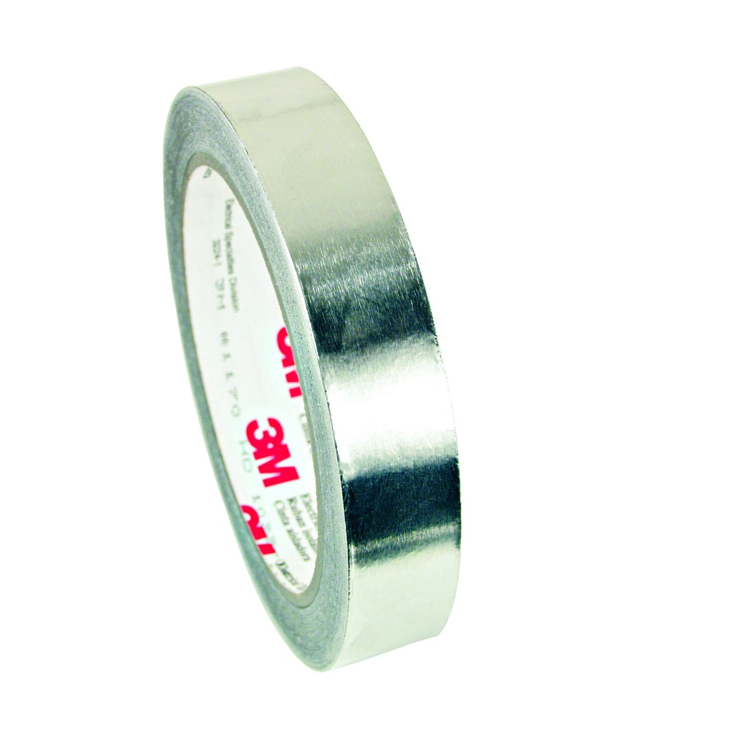 7100043205 - 3M Aluminum Foil Tape 1115B, 1 in x 60 yd, Silver, 9 Rolls/Case
