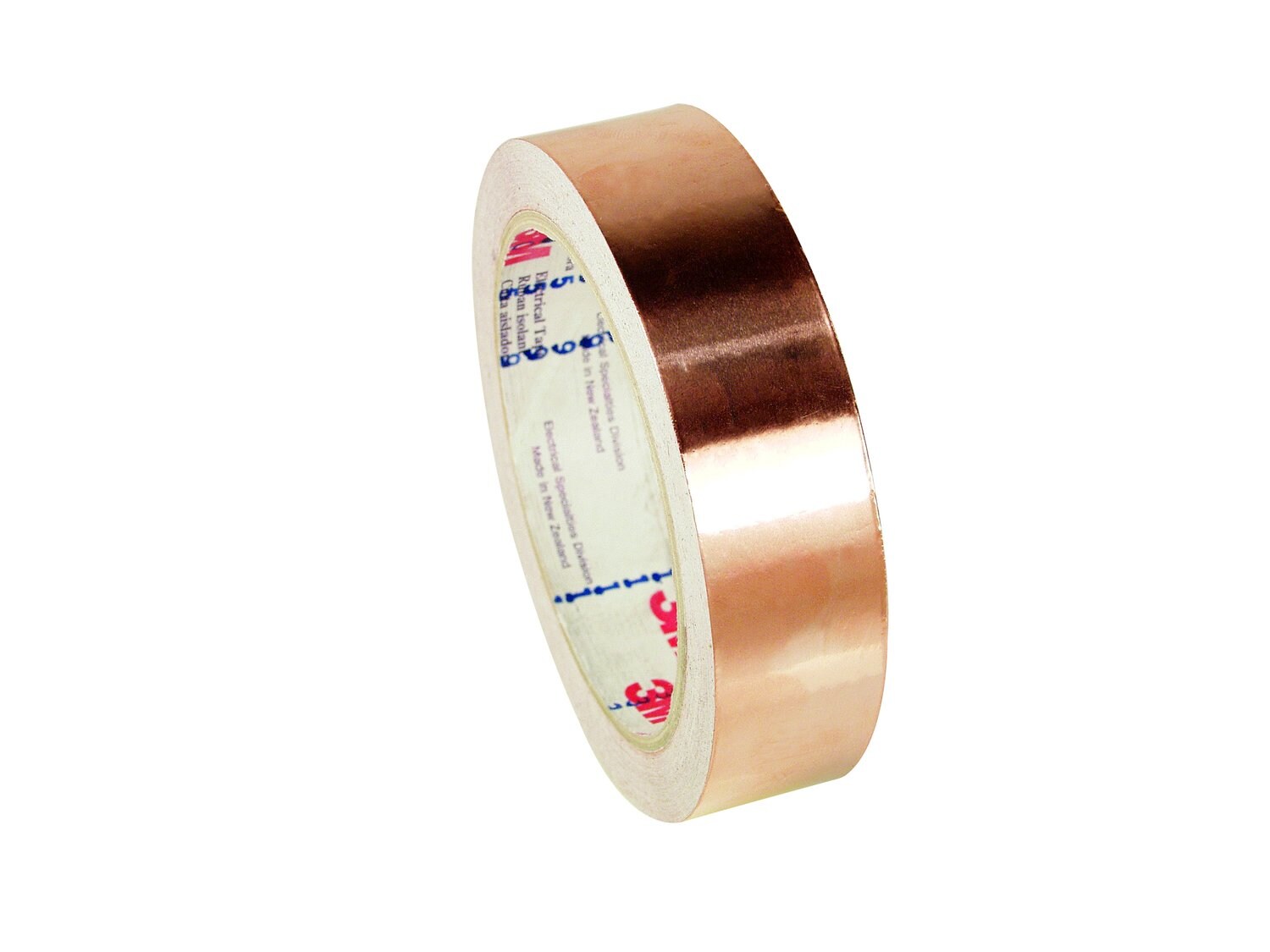 7100033306 - 3M Copper EMI Shielding Tape 1182, 12 mm x 16,5 m, 19 Rolls/Case
