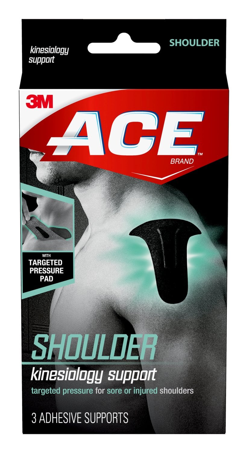 7100172584 - ACE Kinesiology Shoulder Support 900132, One Size, .67 in x 5.79 in (17 mm x 147 mm)