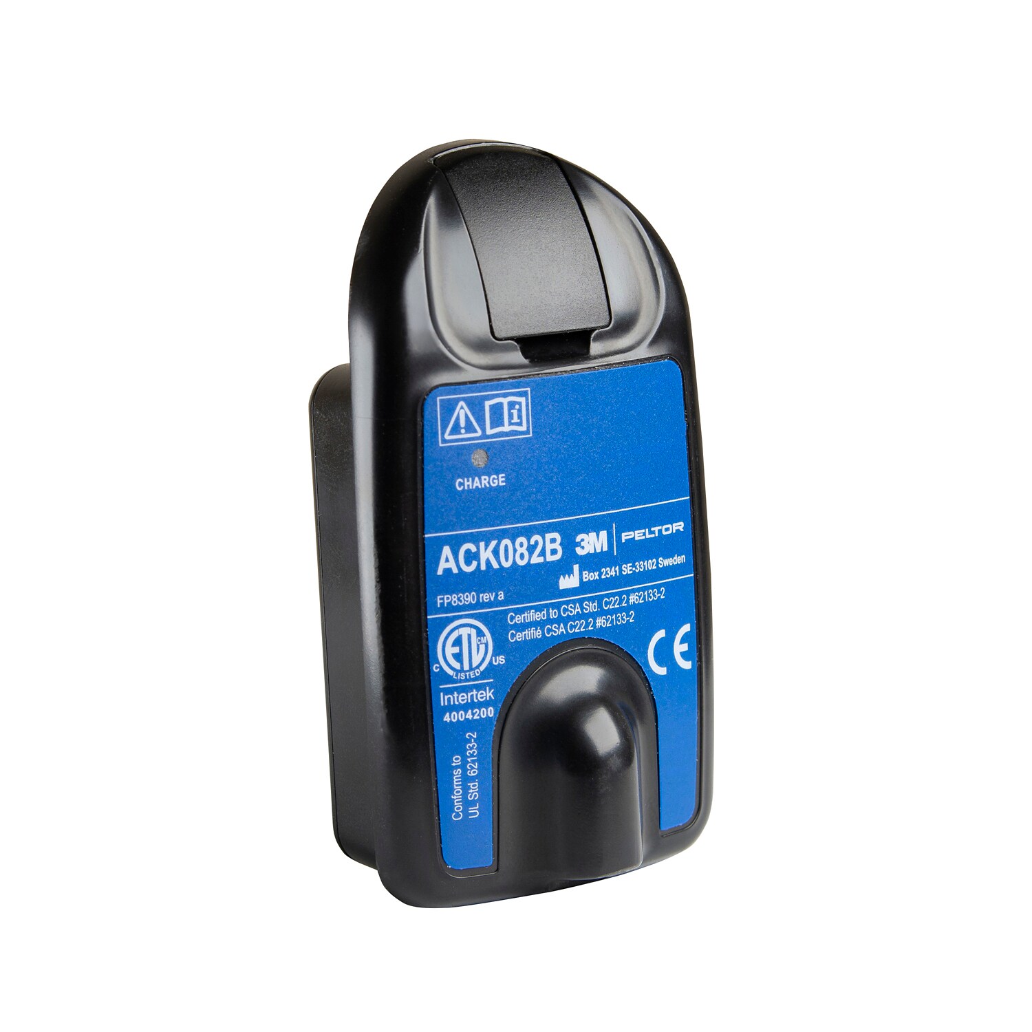 7100376372 - 3M PELTOR Rechargeable LI-ION Battery Pack ACK082B/1, 3,7 Volt, 2150mAh, 8Wh, Ex-approved, 50 ea/Case