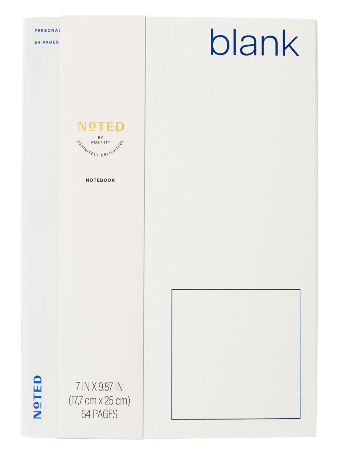 7100366199 - Post-it Noted Notebook NTD11-NB-5, White, 9.875 x 7in (25 x 17.7cm)