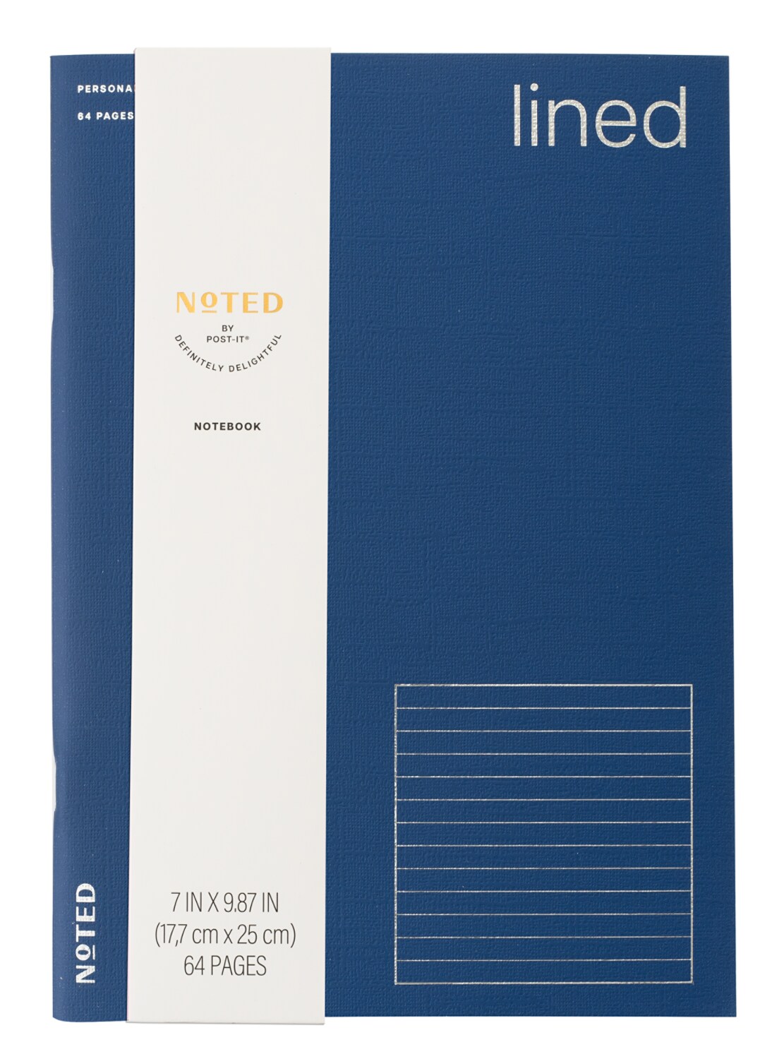 7100366537 - Post-it Noted Notebook NTD11-NB-2, Cobalt (Blue), 9.875 x 7in (25 x 17.7cm)