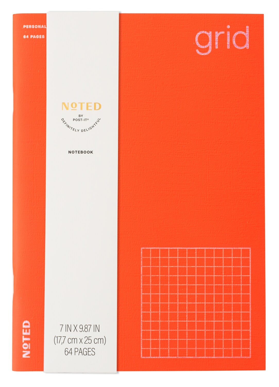 7100366586 - Post-it Noted Notebook NTD11-NB-3, Orange, 9.875 x 7in (25 x 17.7cm)