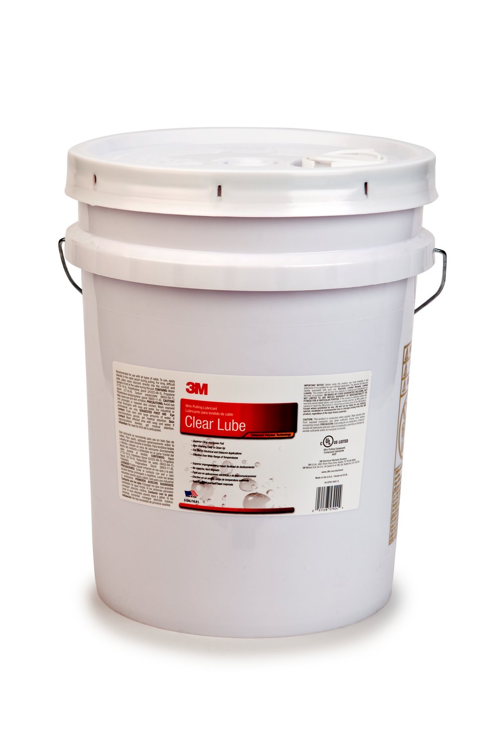 7000058274 - 3M Wire Pulling Lubricant Gel WL-55, 55 Gallon Drum, excellent
lubricant for pulling a wide variety of cables types, 1 Drum/DR