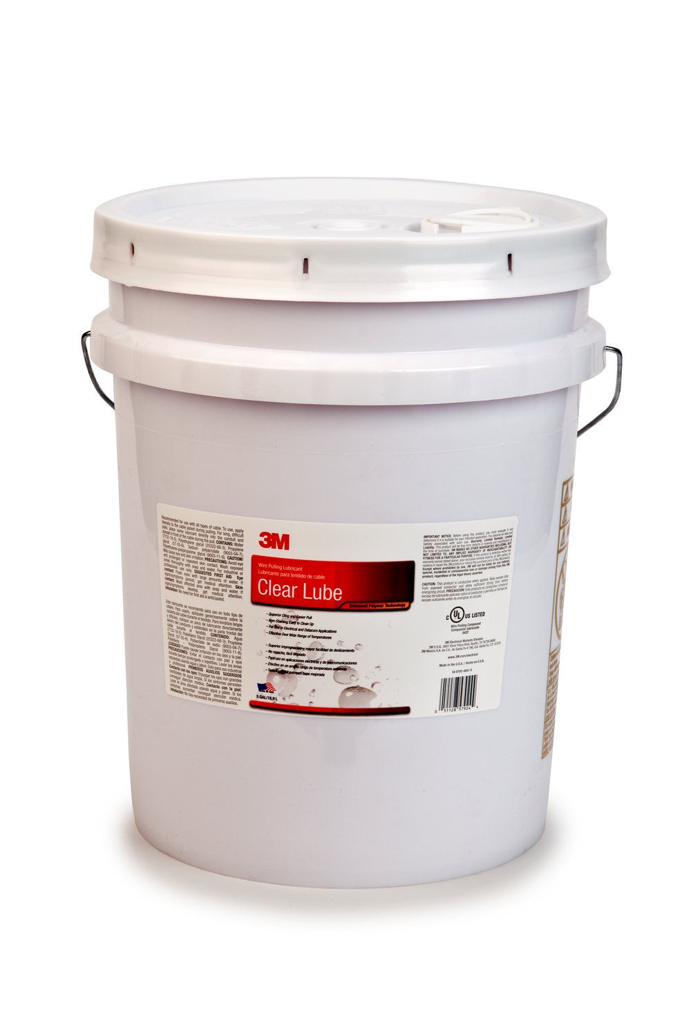 7010349664 - 3M Clear Wire Pulling Lubricant WLC-5, 1 Drum