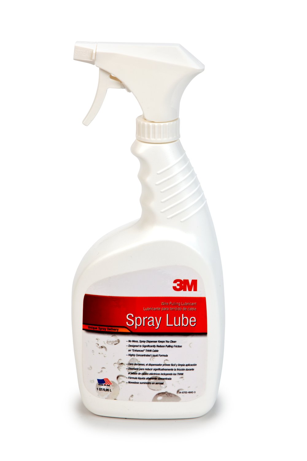 7100076897 - 3M Wire Pulling Lubricant Spray WLS-QT, excellent cling and wetting properties, 12 Bottles/Case