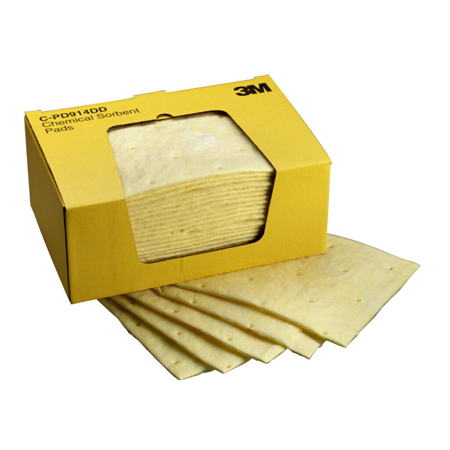 7000001947 - 3M Chemical Sorbent Pad C-PD914DD, High Capacity, 9 in x 14 in, 25 Pads/Box, 6 Box/Case