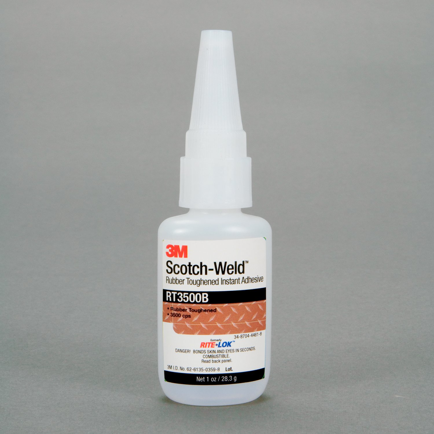 7100039251 - 3M Scotch-Weld Rubber Toughened Instant Adhesive RT5000B, Black, 20 Gram, 10 Bottles/Case