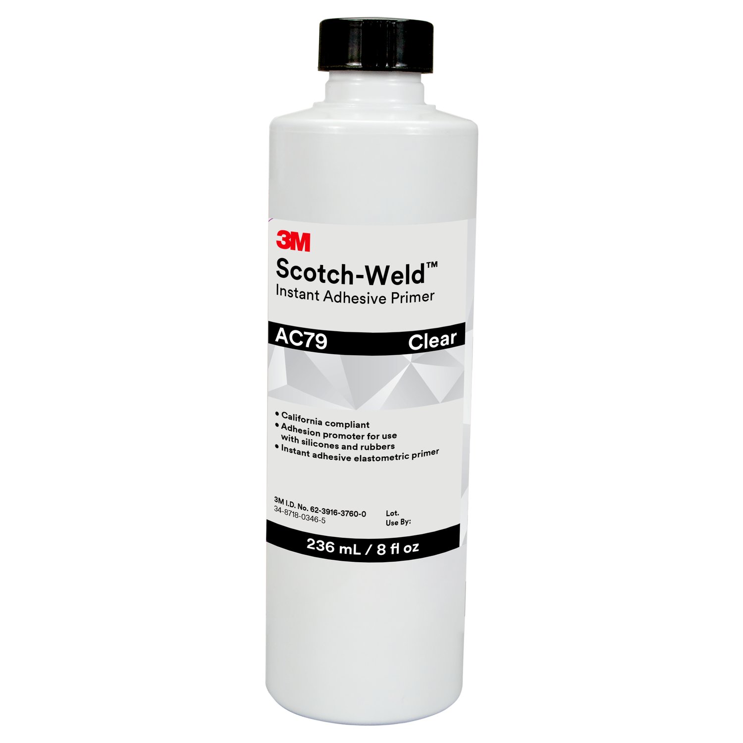 7100039264 - 3M Scotch-Weld Instant Adhesive Primer AC79, Clear, 8 fl o, 4
Bottles/Case