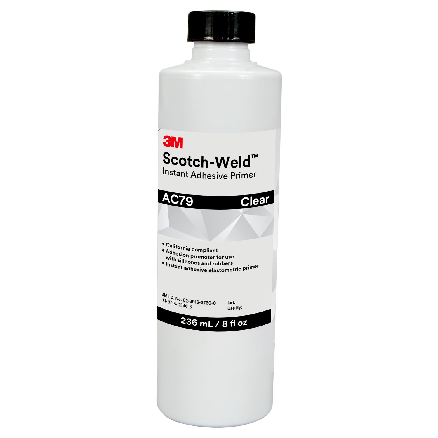 7100039264 - 3M Scotch-Weld Instant Adhesive Primer AC79, Clear, 8 fl o, 4 Bottles/Case