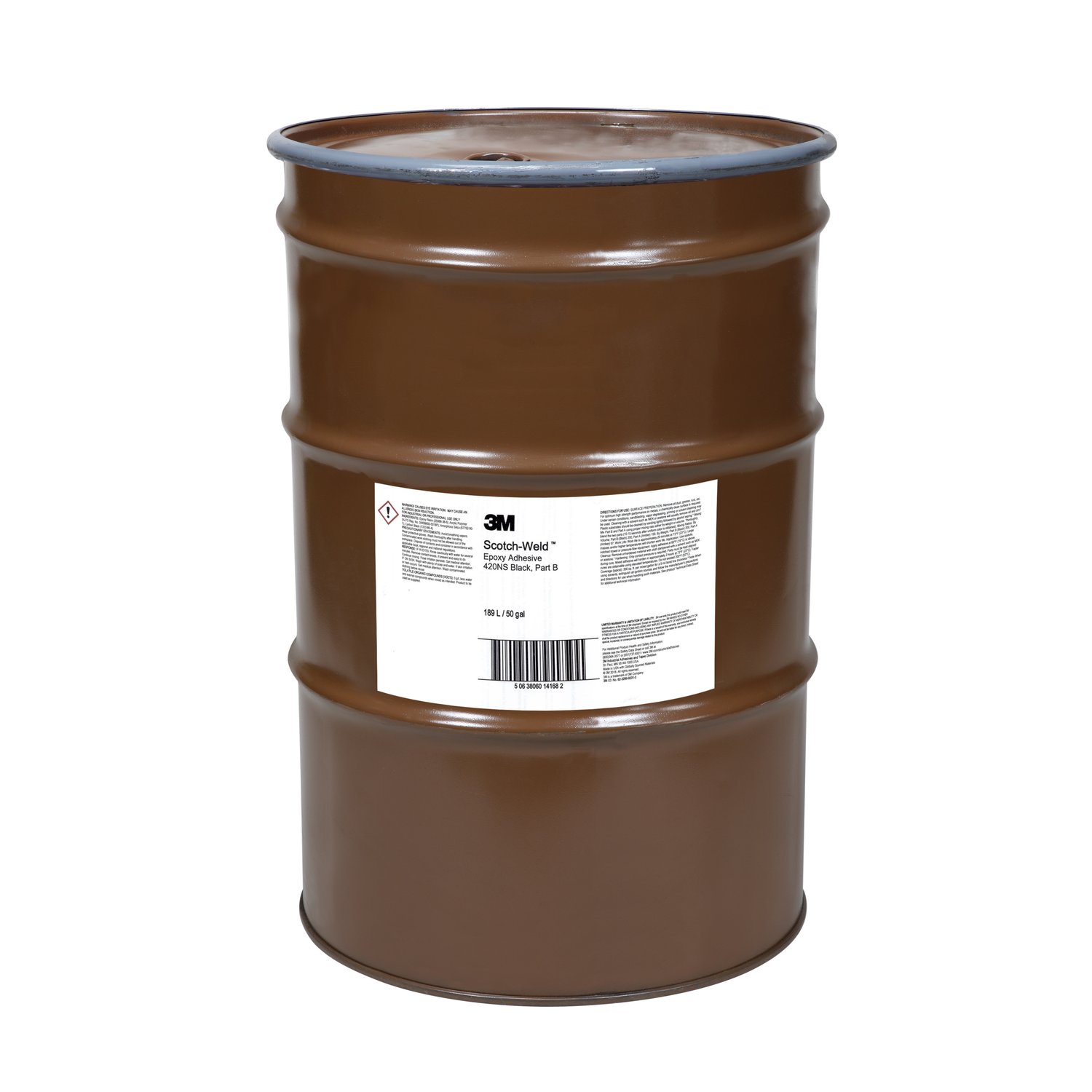 7100160334 - 3M Scotch-Weld Epoxy Adhesive 420NS, Black, Part B, 55 Gallon (50 Gallon Net), Drum