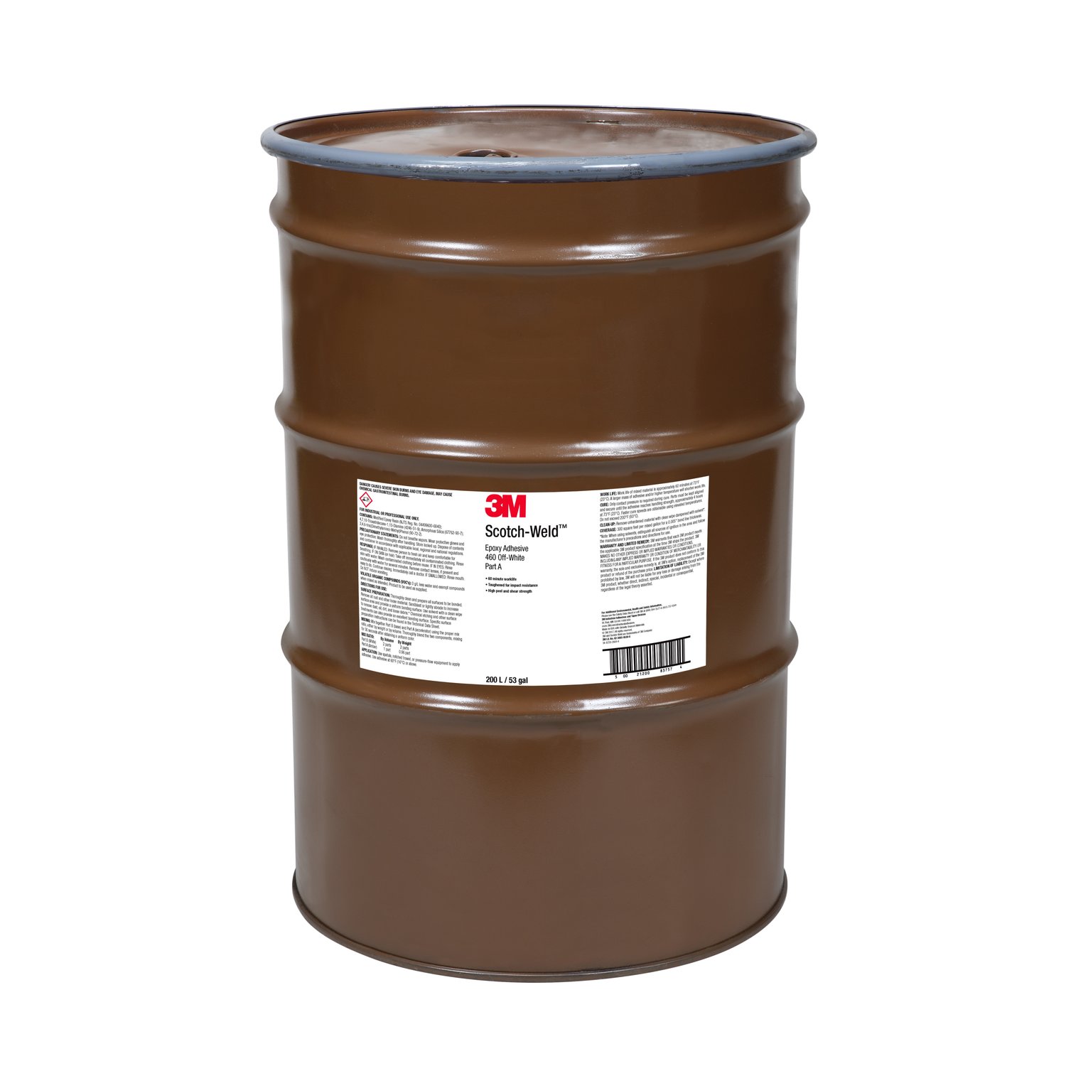 7010366165 - 3M Scotch-Weld Epoxy Adhesive 460, Off-White, Part A, 55 Gallon (53 Gallon Net), Drum