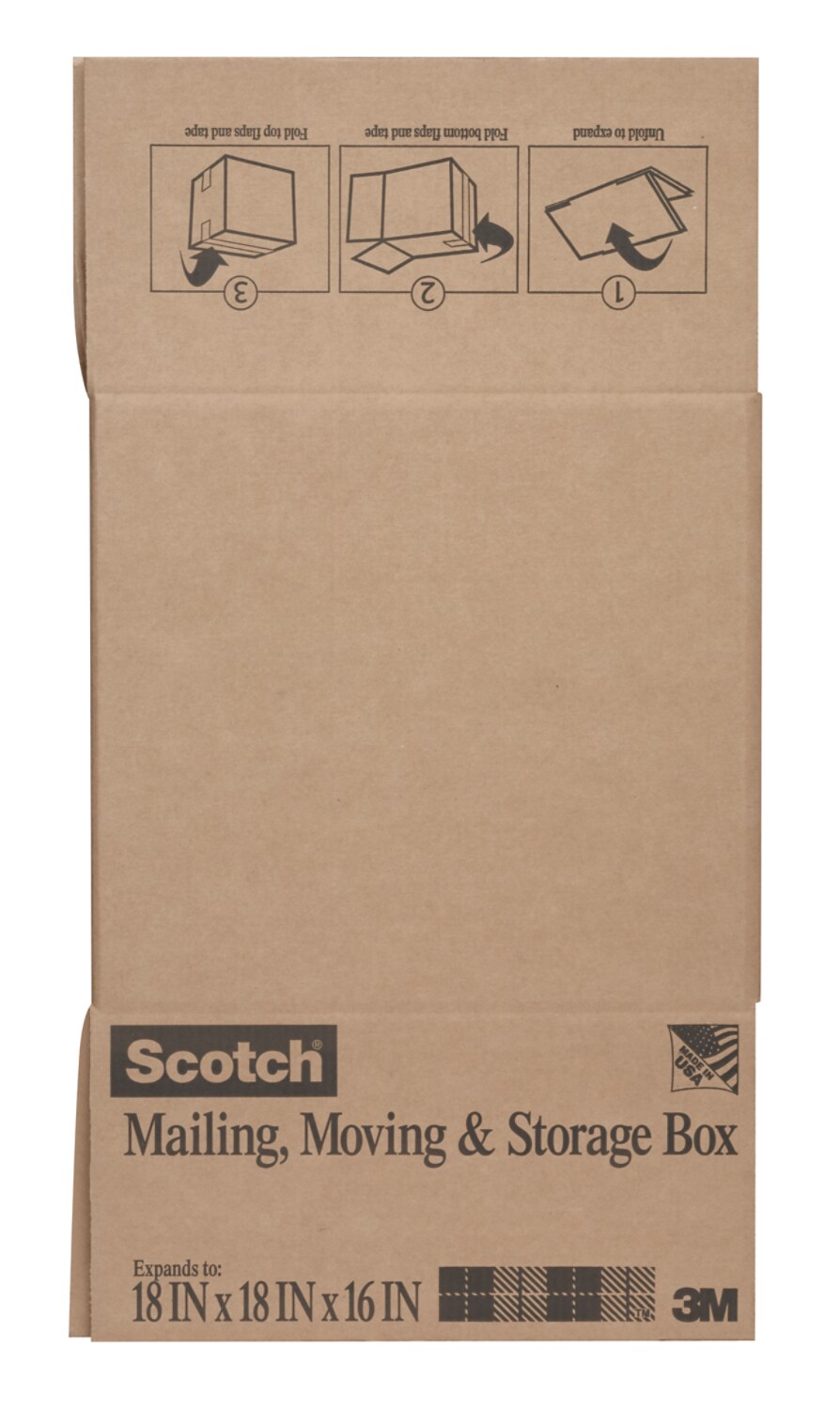 7100325605 - Scotch Moving and Storage Box 8028-MOV-LGFB, 18 in x 18 in x 24 in (45.7 cm x 45.7 cm x 60.9 cm)