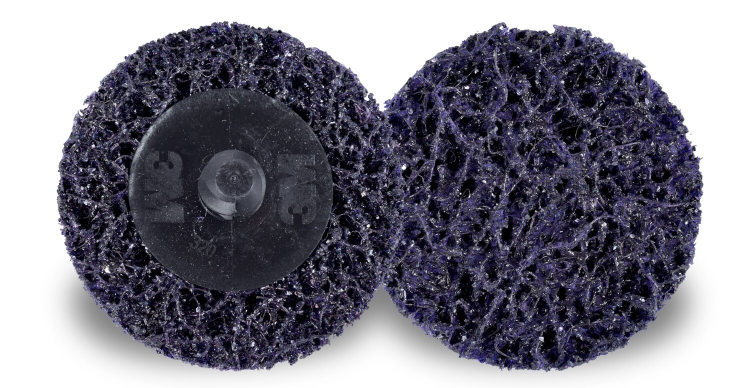 7100175521 - Scotch-Brite Roloc Clean and Strip XT Pro Disc, XO-DR, SiC Extra Coarse, TR, Purple, 2 in, Die Q200P, 10/Carton, 60 ea/Case
