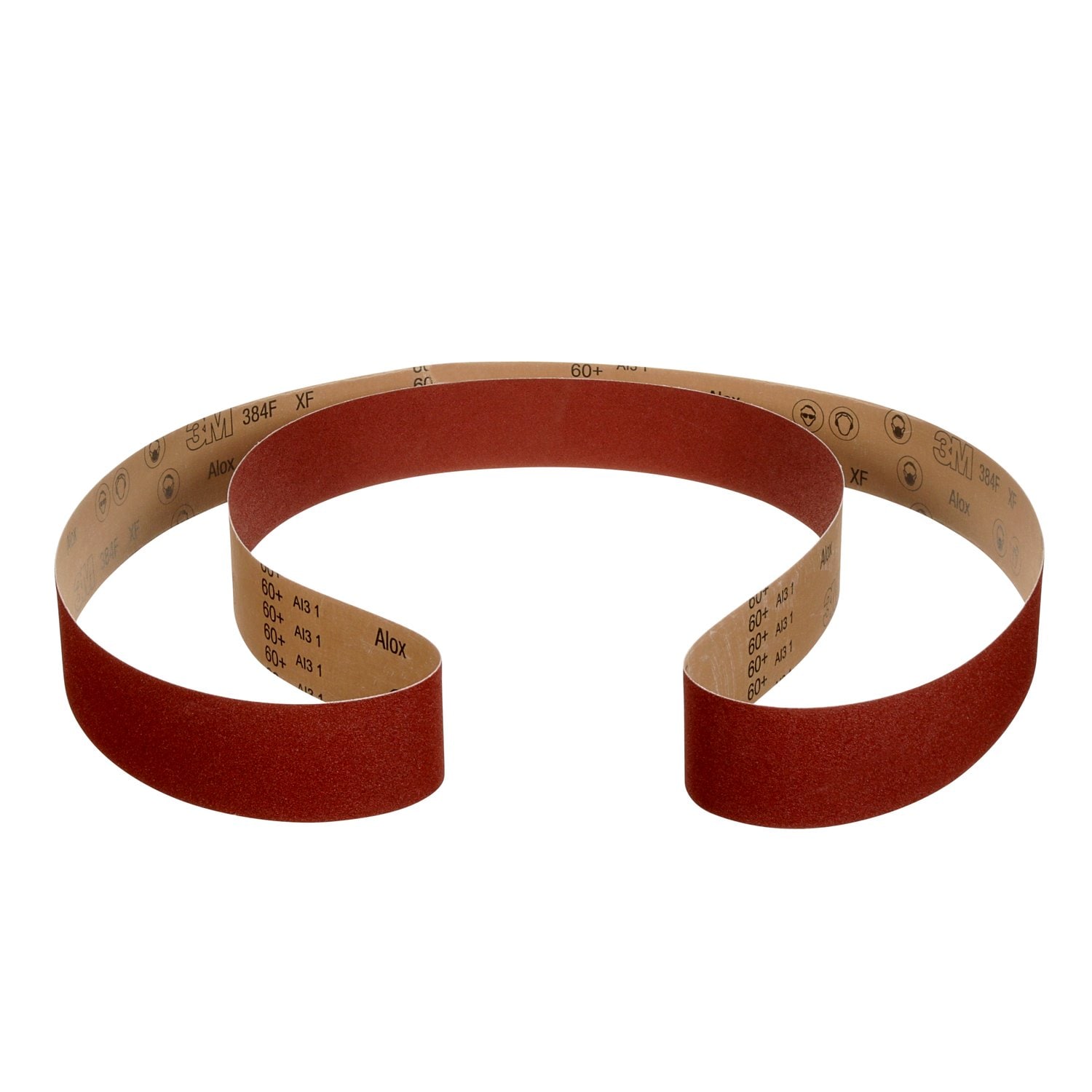 7100186916 - 3M Cloth Belt 384F, 120+ XF-weight, 8 in x 178 in, Film-lok, Single-flex