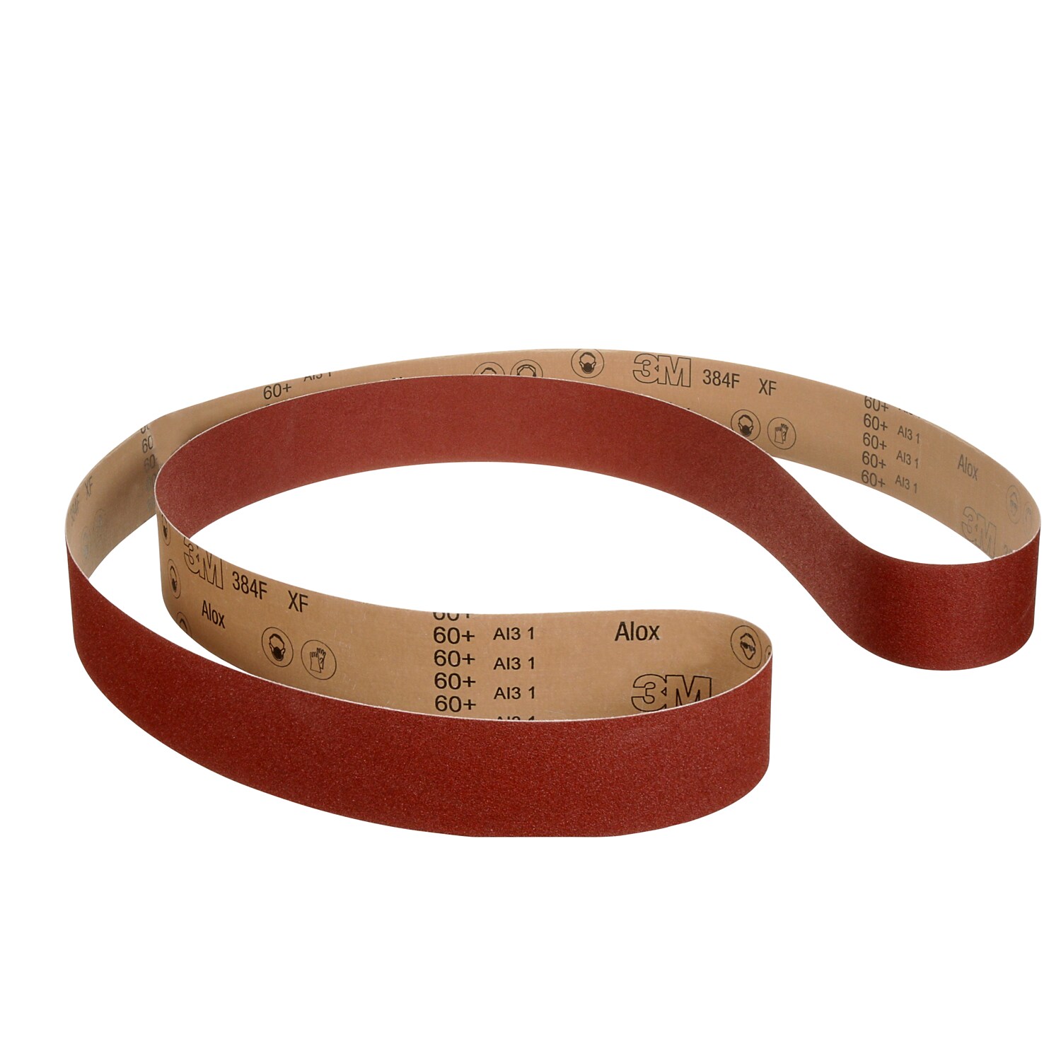 7100396702 - 3M Cloth Belt 384F, 120+ XF-weight, 8 in x 60 in, Film-lok, Single-flex