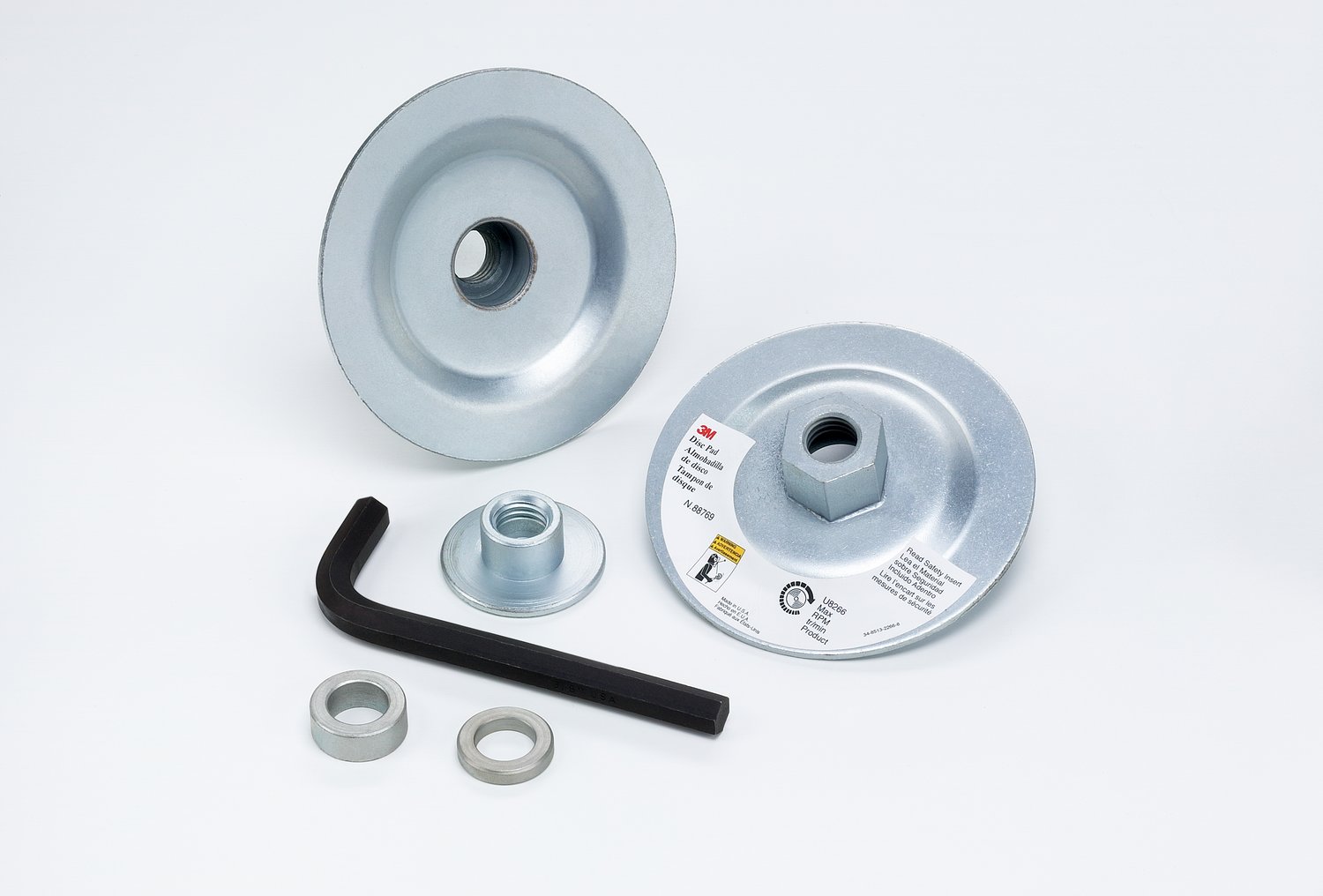 7010364084 - 3M Flap Disc Holder T27 88769, 4 in 5/8 in-11 internal, 1 ea/Case