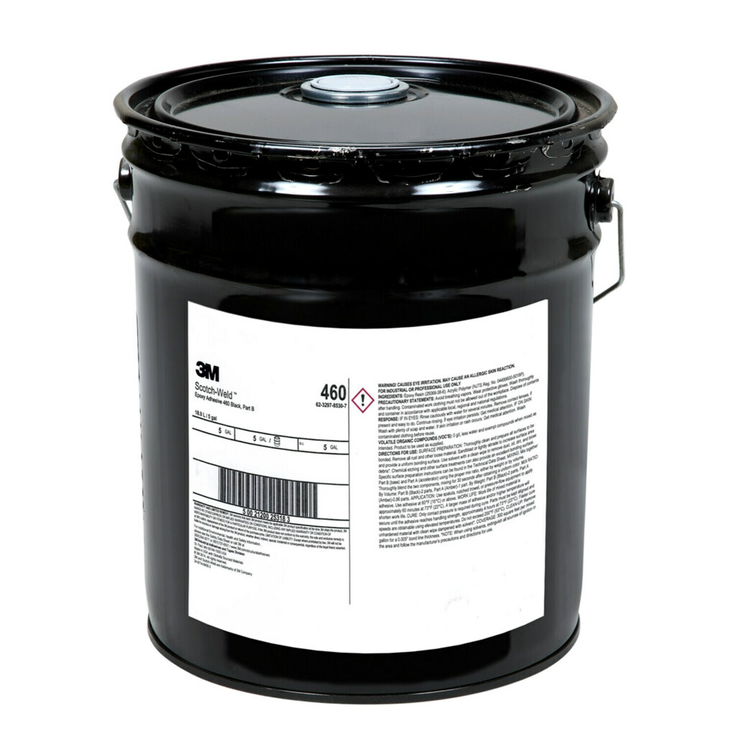 7000121265 - 3M Scotch-Weld Epoxy Adhesive 460, Black, Part B, 5 Gallon (Pail), 1
Can/Drum