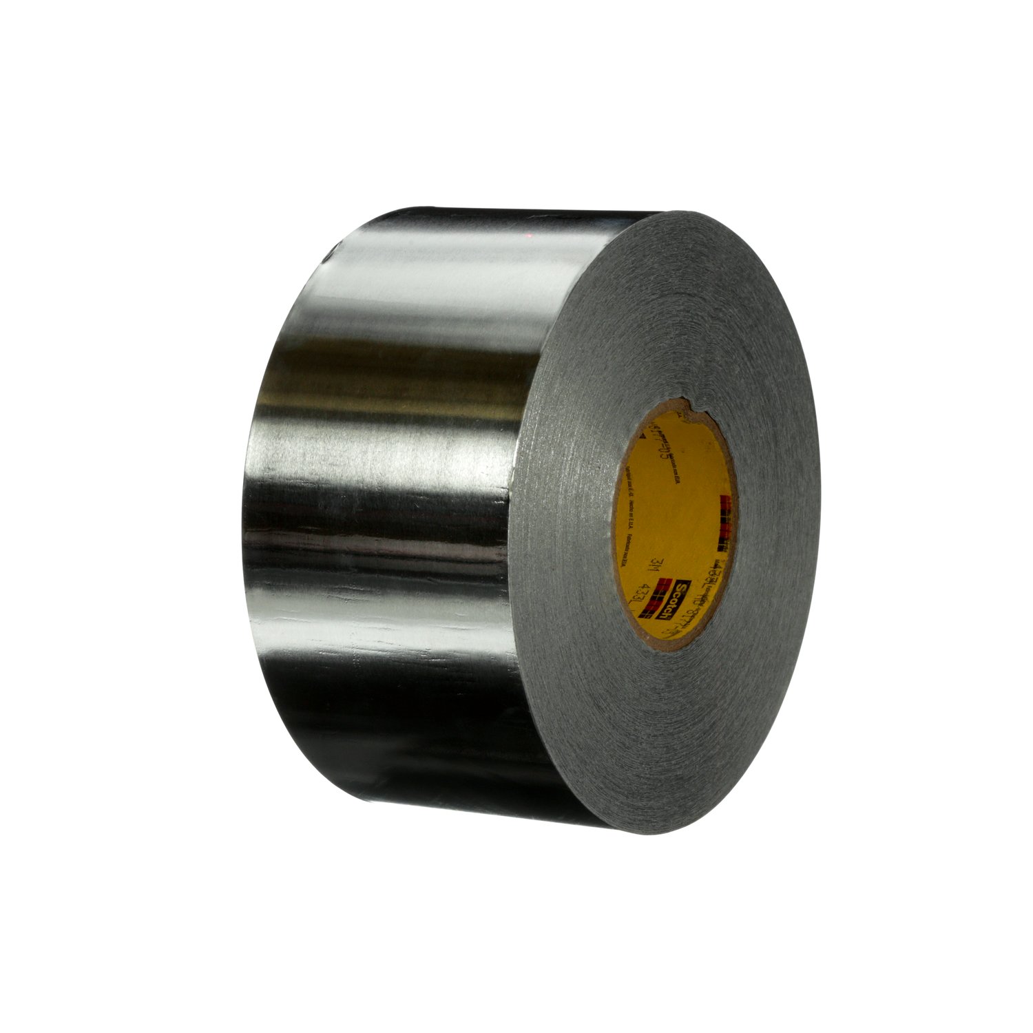 7100236669 - 3M High Temperature Aluminum Foil Tape 433L, Silver, 1 in x 60 yd, 3.5 mil, 11 Rolls/Case