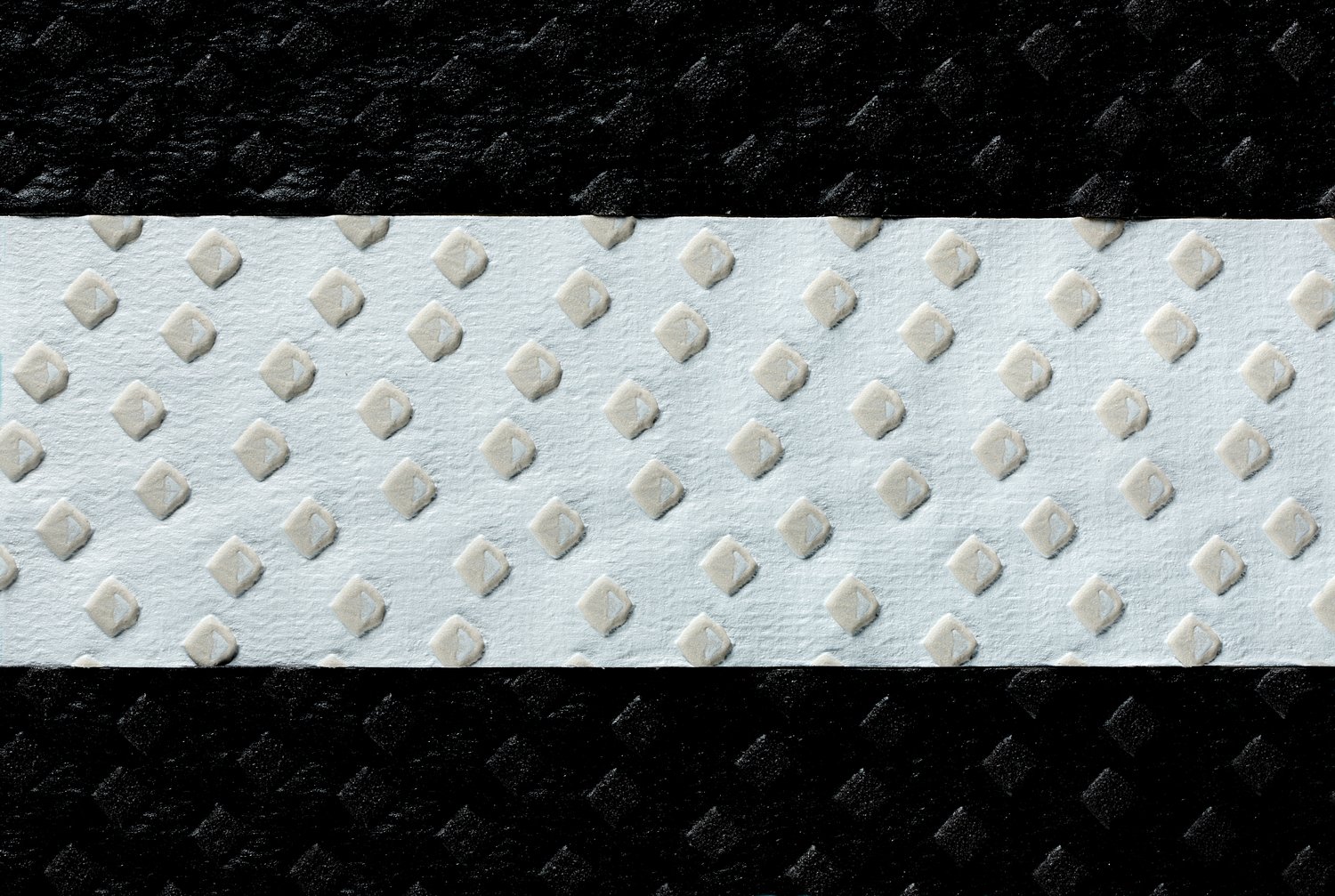 7100113217 - 3M Stamark All Weather Tape A380AW-5, White, 3 in Black Contrast Borders, Configurable Roll