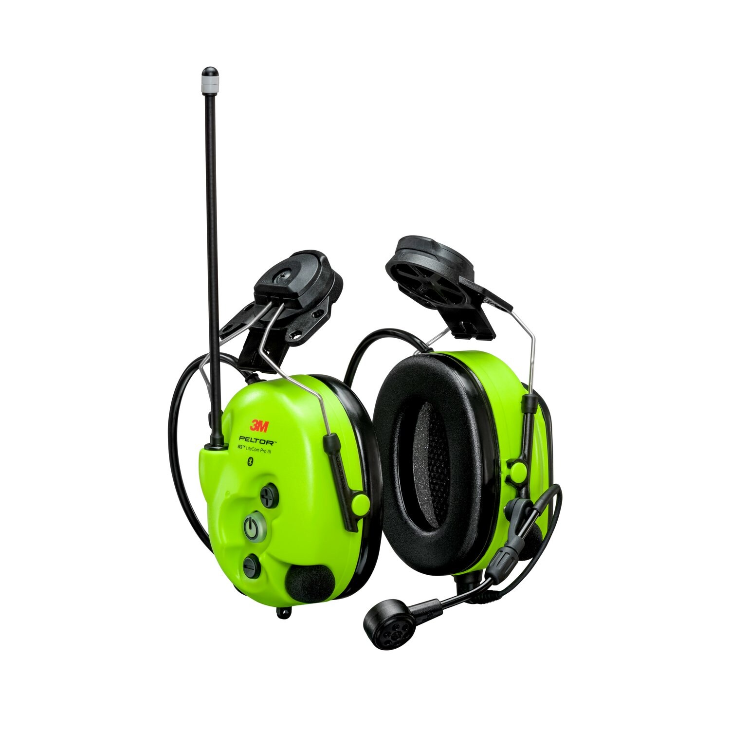 7100153110 - 3M PELTOR WS LiteCom Pro III Headset MT73H7P3E4D10NA GB, Bright Yellow, Hard Hat Attached, 5 ea/Case