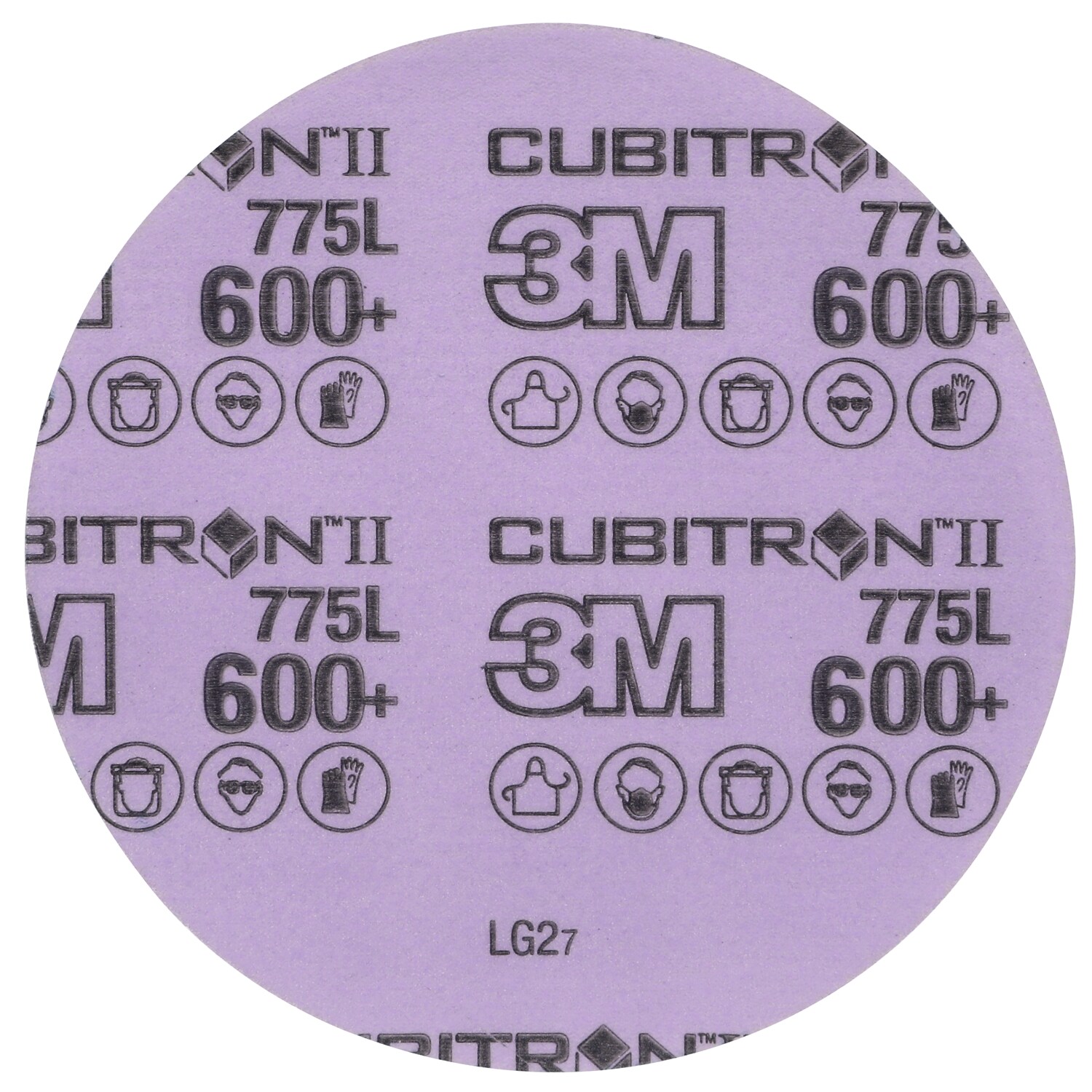 7100401023 - 3M Cubitron II Stikit Film Disc 775L, 600+ 3MIL,  Config