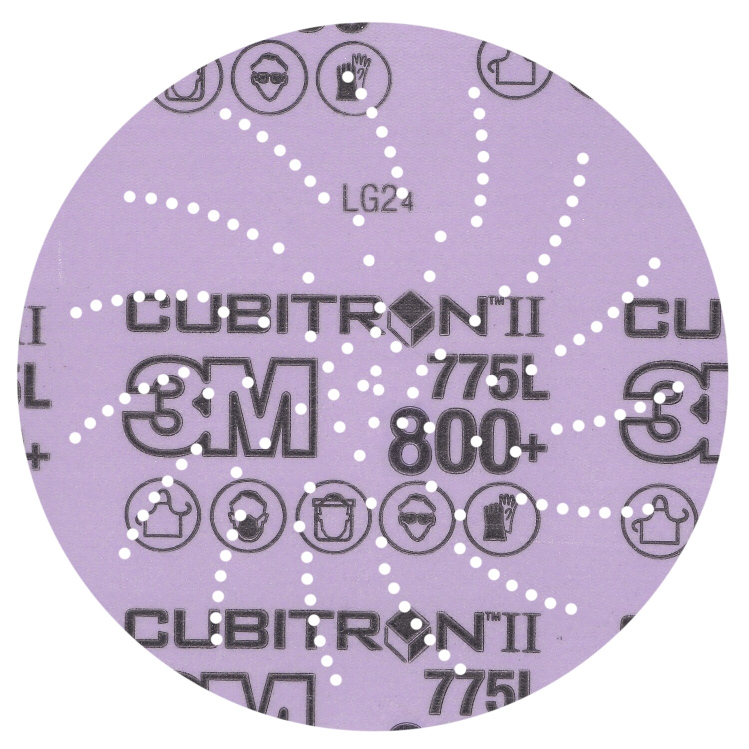 7100383663 - 3M Xtract Cubitron II Film Disc 775L, 800+ 3MIL, 5 in x NH, Die 500LG, 50/Carton, 250 ea/Case
