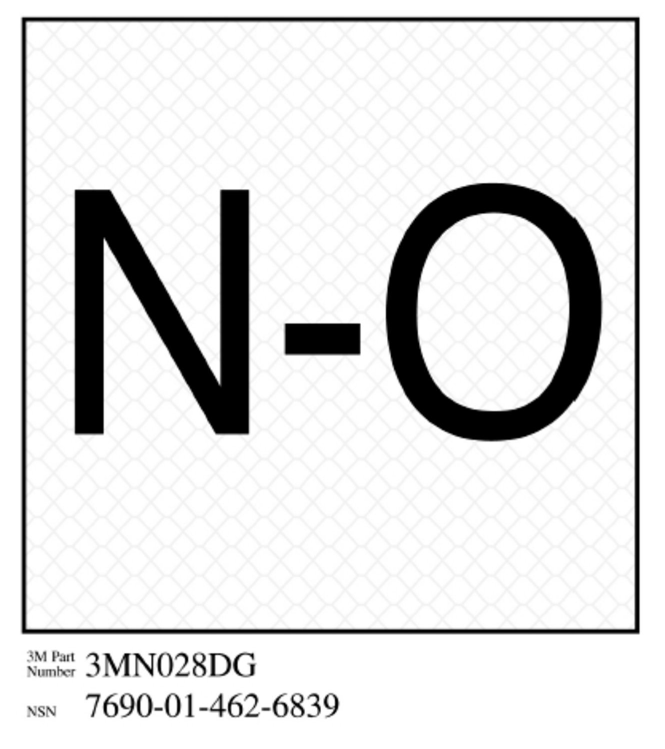 7010317675 - 3M Diamond Grade Damage Control Sign 3MN028DG, "Norm Open", 4 in x 4 in, 10/Package