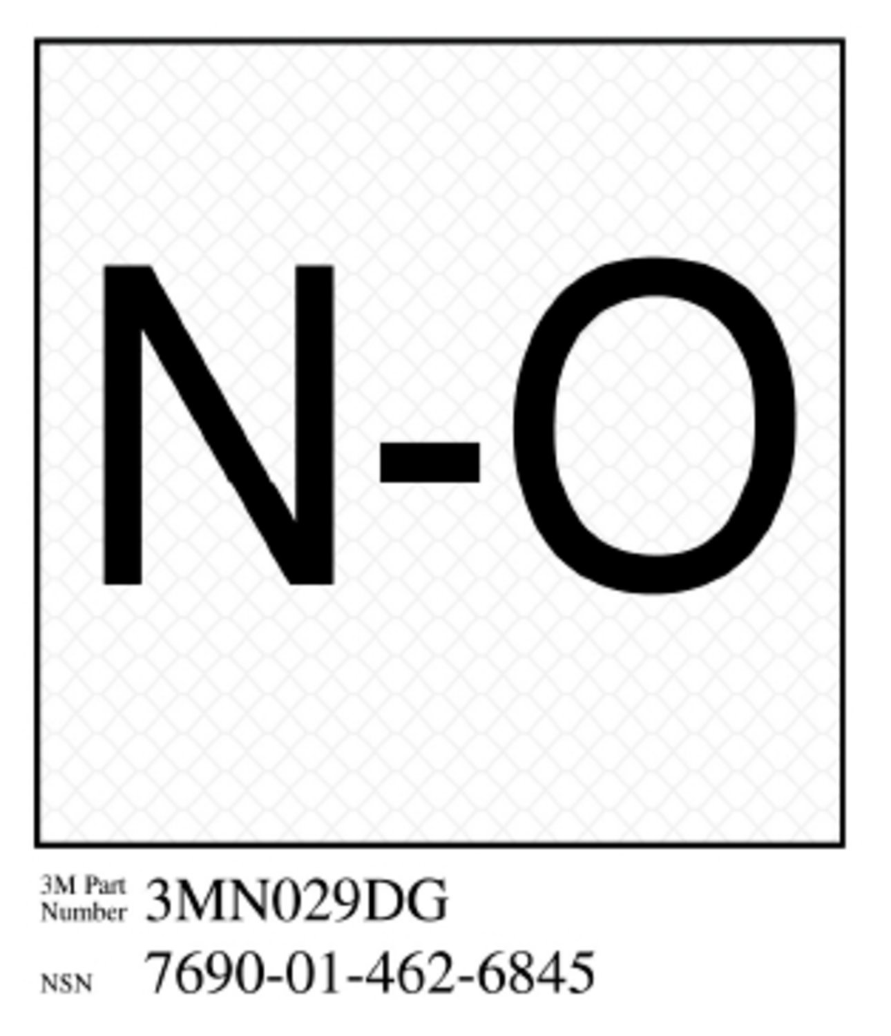 7010388577 - 3M Diamond Grade Damage Control Sign 3MN029DG, "Norm Open", 3 in x 3 in, 10/Package