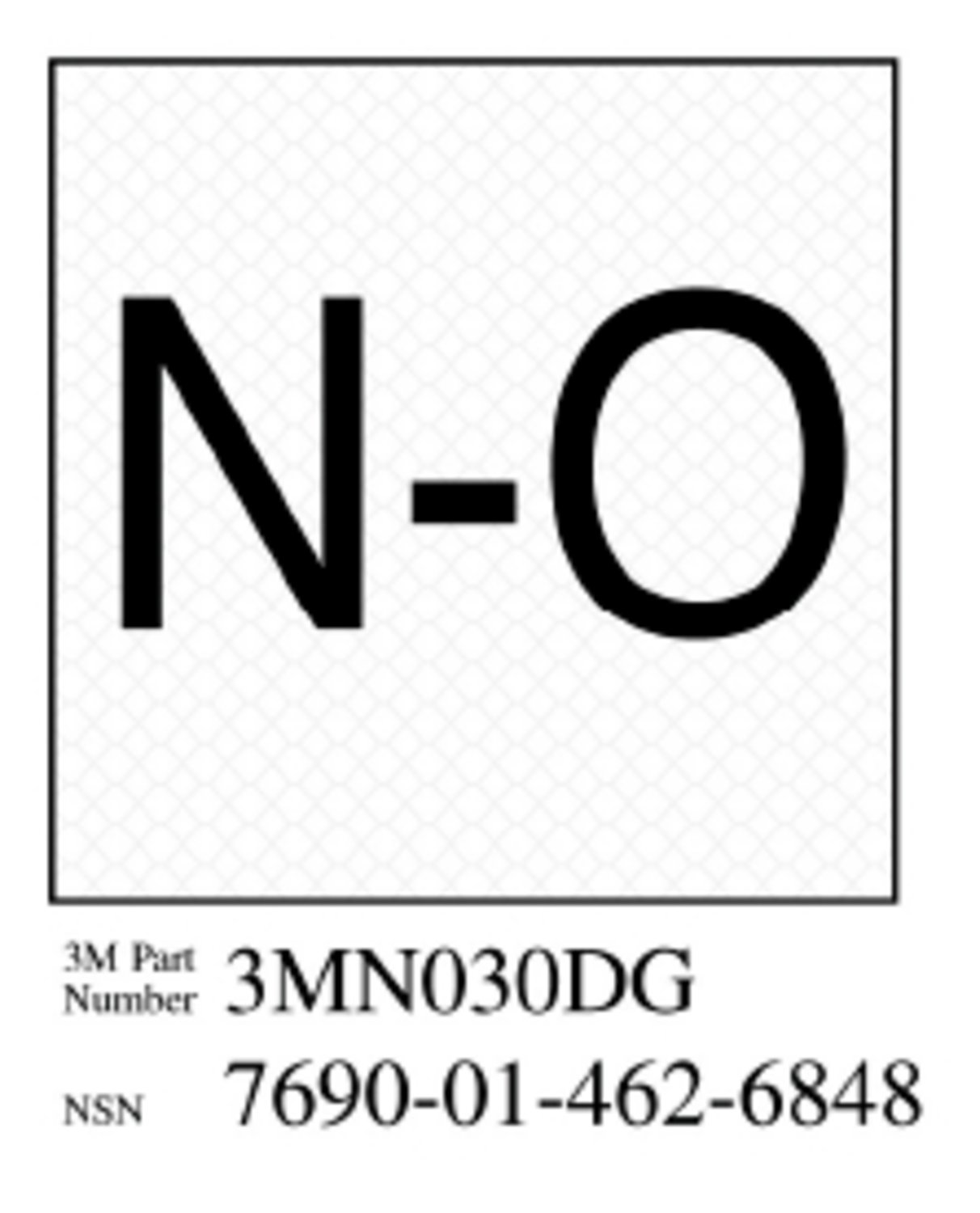 7010343531 - 3M Diamond Grade Damage Control Sign 3MN030DG, "Norm Open", 2 in x 2 in, 10/Package