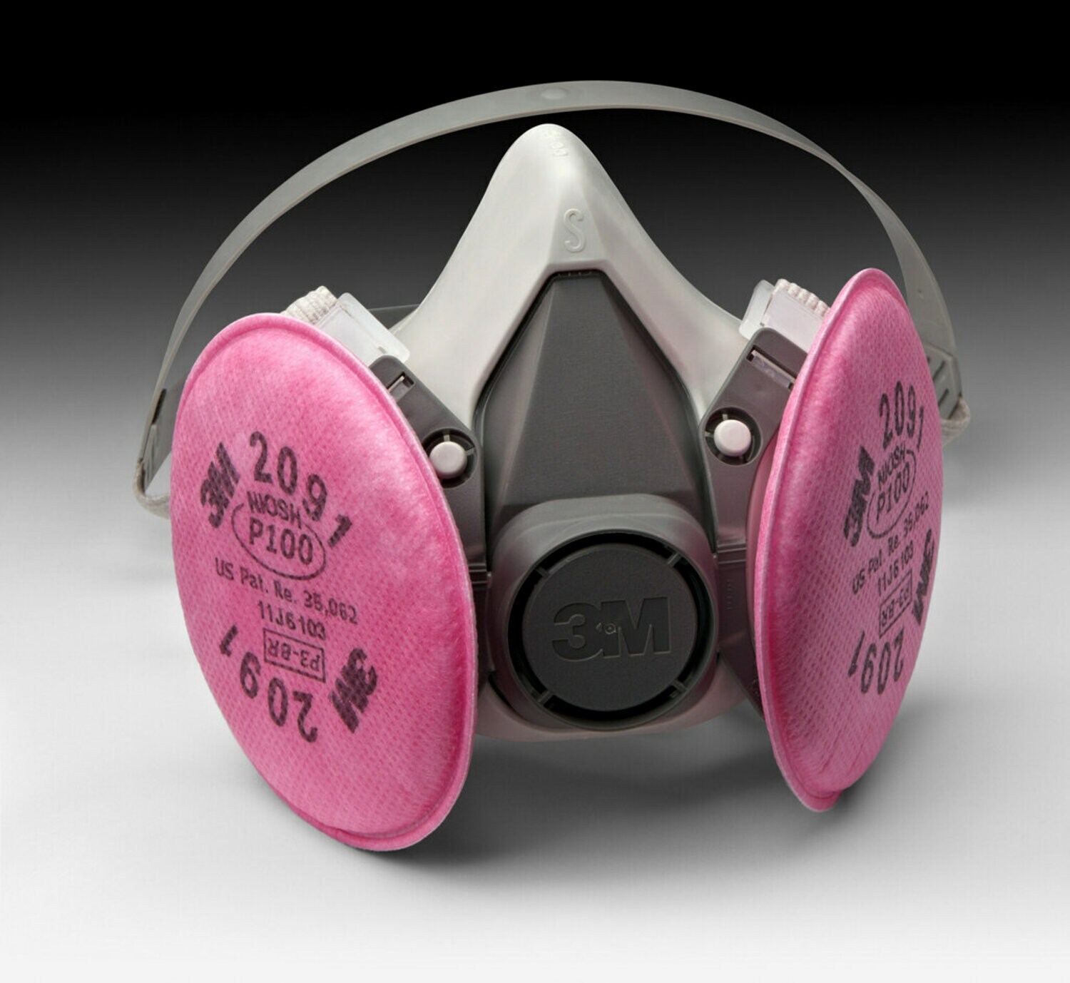 7010383694 - 3M Half Facepiece Reusable Respirator Assembly 6191/07001(AAD), P100, Small 24 EA/Case