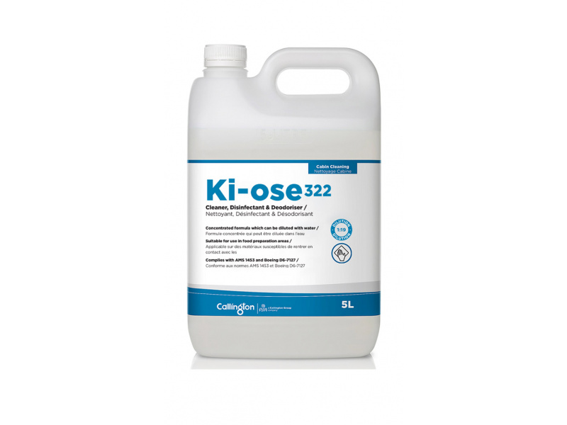  - CALLINGTON KI-OSE 322 CONCENTRATE - AIRCRAFT CABIN DISINFECTANT CLEANER -