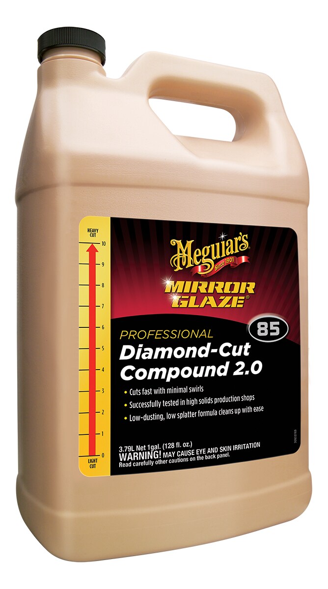 7100178629 - Meguiar's M85 Mirror Glaze Diamond Cut Compound 2.0, 1 Gallon