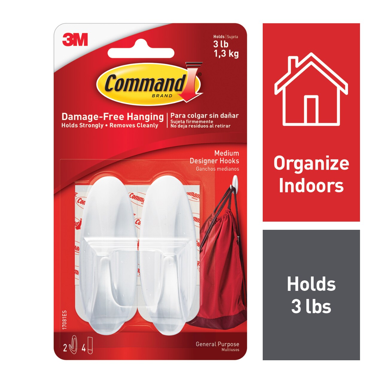 7100342807 - Command Medium Designer Hooks 17081ES