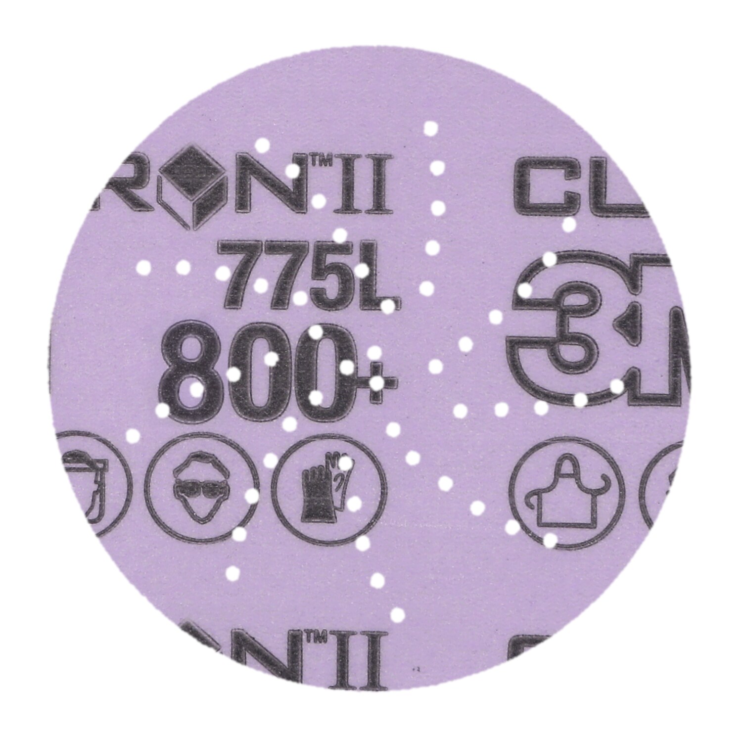 7100383519 - 3M Xtract Cubitron II Film Disc 775L, 800+ 3MIL, 3 in x NH, Die 300DS, 50/Carton, 250 ea/Case
