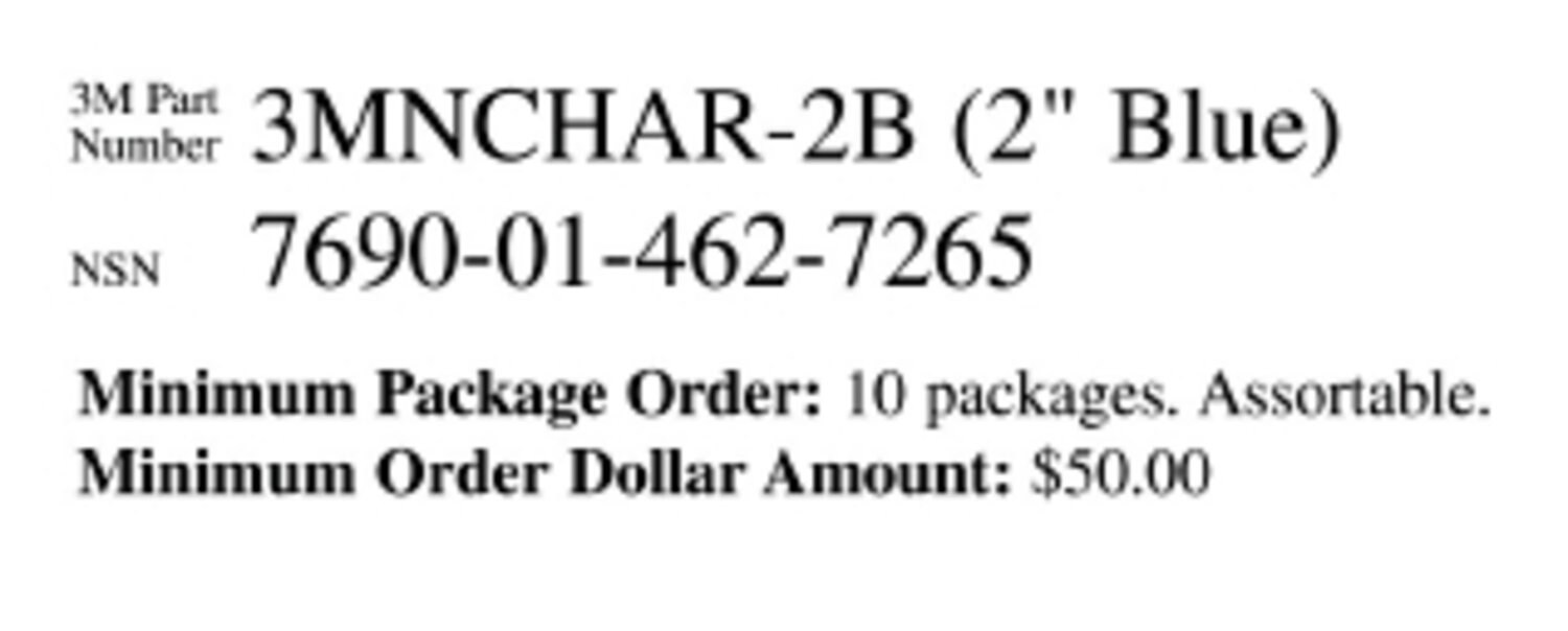 7010343721 - 3M Diamond Grade Ship Board Letters 3MNCHAR-2B6, 3975, Blue, "6", 2 in, 10/Package
