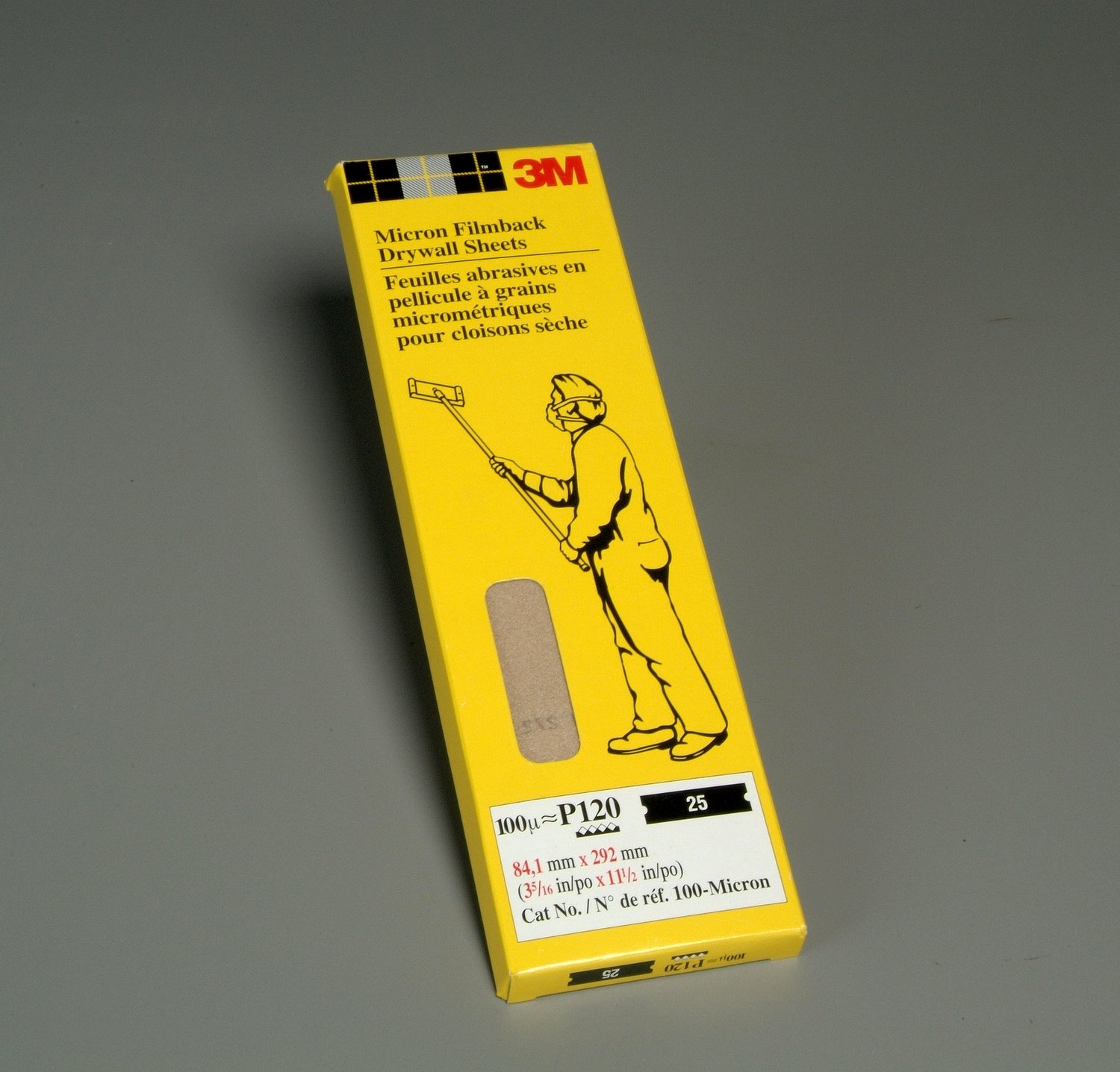 7100016940 - 3M Drywall Sanding Sheet 53046, 150 Grit, 4 3/16 in x 11 1/4 in, 100 shts/pk, 10 pks/cv